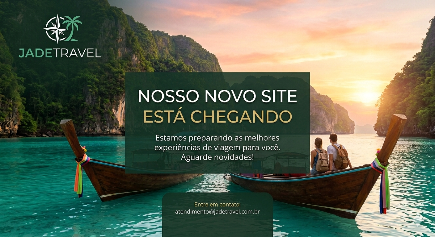 JadeTravel - Nosso novo site está chegando